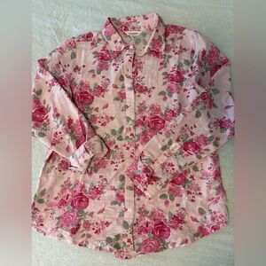 Lucky Brand Pink Floral Women's shirt